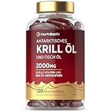 Krillöl Kapseln Hochdosiert 2000mg | Omega 3-340mg EPA/DHA mit 600 mcg...