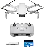 DJI Mini 4K Bundle, Drohne mit 4K UHD Kamera, unter 249 g, 3-Achsen Gimbal...