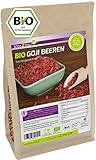 Vita2You Bio Goji Beeren 1kg Zippbeutel - ungeschwefelt - Ökologischer Anbau -...