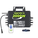 RC Mikrowechselrichter 2000W für Balkonkraftwerk, 26-60V DC Eingang pro Kanal,...
