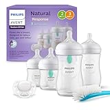 AVENT Babyflaschen mit AirFree Ventil, Geschenkset für Neugeborene – 4...