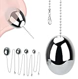 Eiförmiger Analplug mit 50cm Kette Metall Analkugeln Analkette Anal Dildo Anal...