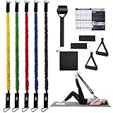 SAHUID Resistance Bands Set, Fitnessband mit Griff, Krafttraining Anti Ruptur...