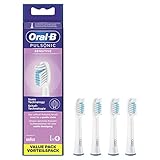 Oral-B Pulsonic Sensitive Aufsteckbürsten für Schallzahnbürsten, 4 Stück,...