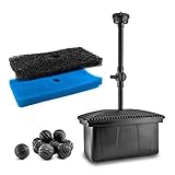 CLGarden Teichpumpe SP3BFB mit Filter Unterwasserfilter Teich Set Fontäne für...