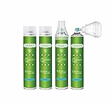 Atgreen Inhalationssauerstoff O2 (56 L Das Set enthält 4 Stk x 14L...