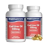Lebertran 550mg - 360 Kapseln - Versorgung für 1 Jahr - SimplySupplements