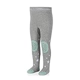 Sterntaler Unisex Baby Krabbelstrumpfhose Stanley Strumpfhose, Silber Mel., 74