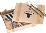 WMF Ranch Steakbesteck 12-teilig, für 6 Personen, Steakgabel, Steakmesser,...