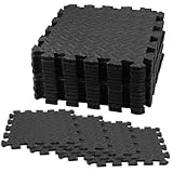 LxsNyvantic Puzzlematte Bodenschutzmatte 18er Set 30x30x1cm – EVA Fitnessmatte...