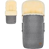 Fillikid Winterfußsack Lammfellfußsack für Kinderwagen Buggy Jogger Kinder...