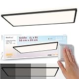 BestLuz Deckenlampe LED Deckenleuchte 58x20 CM (LxBxH) Dreistufige Dimmbar...