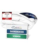 DormiGood - 100% Daunen - Hochwertige Sommerdaunendecke 135x200 - Sommerdecke...