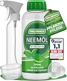 WALDBACH® Neemöl mit Emulgator [250ml] - Natürliches Neemöl für Pflanzen...