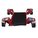 Rangierhilfe für Motorrad mit Ständer rot 54x19 cm Last bis 250kg Rollwagen...