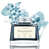 Asvine Hongdian Füllfederhalter-Tinte, Schwarzgrün, 60 ml...