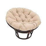 Papasan Outdoor Hängender Korbstuhl mit Weichem, Verdicktem Schaukelkissen -...