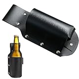 VIKY Schwarz Klassik Bier Holster Bierdosen Flaschenhalter Gürtel, PU Leder...