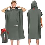 AUTDOOR® Mikrofaser Badeponcho Damen & Herren - nachhaltig aus 100% recycelten...