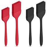 CONJURAIDE 4 Stück Backpinsel Silikon, Küchenpinsel 21/25cm BPA-Freies Pinsel...