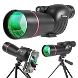 Spektiv für Zielschießen - HD Spektiv mit Stativ Tragetasche & Smartphone...