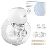 Milchpumpe Elektrisch Ultra-Leicht 193 g - Schmerzfreie Handsfree Milchpumpe, 3...