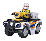 SIMBA 109251093038 Feuerwehrmann Sam Quad Polizei Mit Figur 109251093038