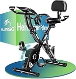 Heimtrainer Fahrrad, SLUNSE 2025 Neu Hometrainer Fahrrad mit stabilem...