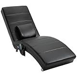 HOMCOM Relaxliege mit Massagefunktion Loungesessel Ergonomisch hohe Rückenlehn,...