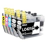 5X LC421 LC421XL Tintenpatronen Value Pack Kompatibel Druckerpatronen für...