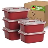 Viwares Lunchbox 2000 ml – Mikrowellenbehälter 5er Set für große Portionen,...