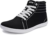 WHITIN Barfußschuhe Herren Winter Barfuss Schuhe Damen Canvas Barfuß Flach...