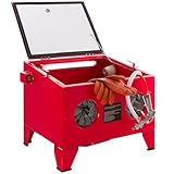 Arebos Sandstrahlkabine 90 Liter | Sandstrahlgerät mit Strahlpistole mit 4...