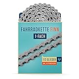 Alphatrail Fahrradkette Finn 1-fach Nabenschaltung & Singlespeed 112 Glieder I...