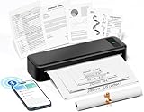 TATTMUSE Thermodrucker A4, 300DPI Bluetooth Mobiler Drucker, Rechnungen, Lernen,...