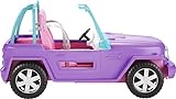 Barbie GMT46 - Beach Jeep in lila, Fahrzeug mit Platz für 2 Puppen,...