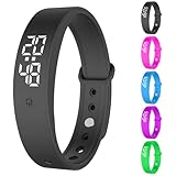 RANJIMA Vibrationswecker Armband,Vibrationsalarm Erinnerung Uhr,Silent Vibrating...