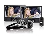 Lenco 9-Zoll Tragbarer DVD-Player MES-415 mit Doppel-Bildschirm - USB und SD...