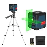 Laser Wasserwaage mit Stativ, RockSeed Kreuzlinienlaser mit Selbstnivellierung,...