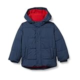 Amazon Essentials Jungen Schwere Pufferjacke mit Kapuze, Marineblau, 6-7 Jahre