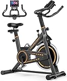 Heimtrainer Fahrrad, UREVO 10kg Schwungrad Spinning Bike Indoor mit 120 kg...