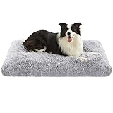 Feandrea Hundebett, Hundekissen, Flauschige Hundematte, Langer Plüsch, 110 x 73...