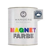 Wanders24 Magnetfarbe (1 Liter, Dunkelgrau) haftstarke Magnetfarbe grau - Magnet...