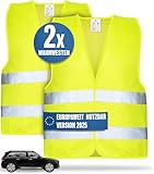 HELDENWERK Auto Warnweste 2er Set für Erwachsene europaweit einsetzbar -...