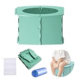 Duoleimi Grün Faltbares Töpfchen für Unterwegs,Reisetoilette Kinder,...