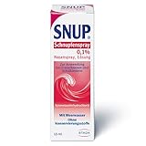 SNUP Schnupfenspray 0,1% - Nasenspray mit Meerwasser - Lösung zur Abschwellung...