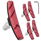 Adiwo Bremsschuhe für V-Brake, 4 Stück Universelle Bremsbelag Set Fahrrad...