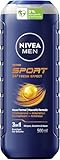 NIVEA MEN Sport Duschgel, Pflegedusche mit maskulinem Limonenduft und...