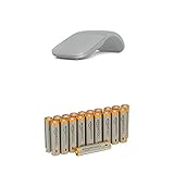 Microsoft Surface Arc Maus silber mit Amazon Basics Batterien