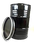 Metallfass 210 Liter Blechfass Fass Ölfass Tonne mit Spannring und Deckel...